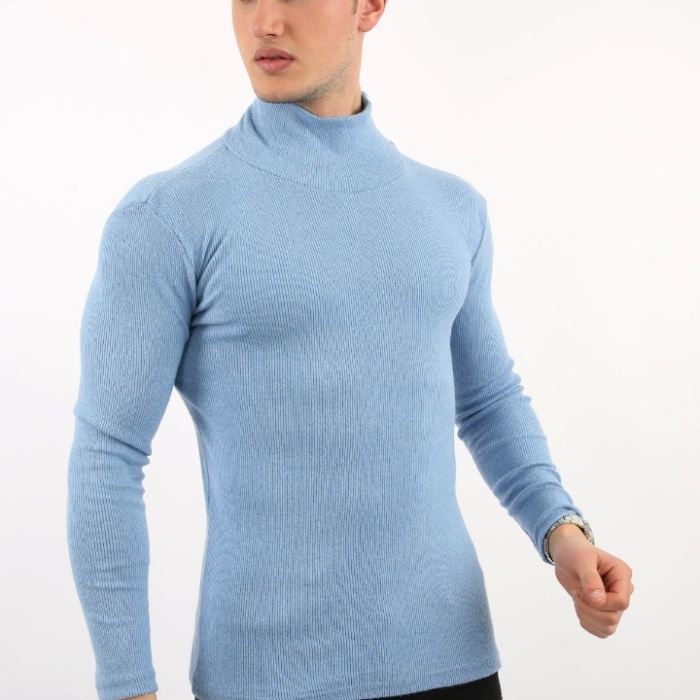 Fitili Likralı Kumaş Erkek Günlük Boğazlı Body