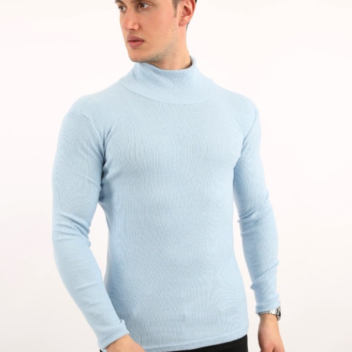 Fitili Likralı Kumaş Erkek Günlük Boğazlı Body