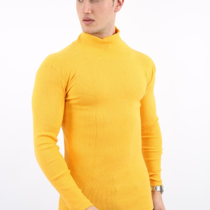 Fitili Likralı Kumaş Erkek Günlük Boğazlı Body