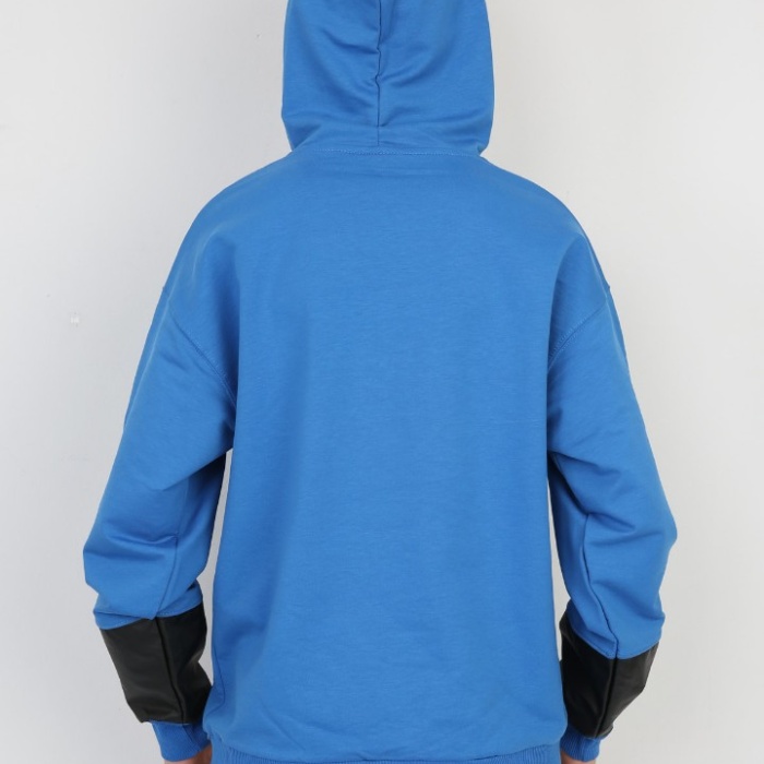 İki İplik Kapşonlu Baskılı Erkek Çocuk Günlük Sweatshirt