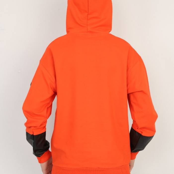 İki İplik Kapşonlu Baskılı Erkek Çocuk Günlük Sweatshirt