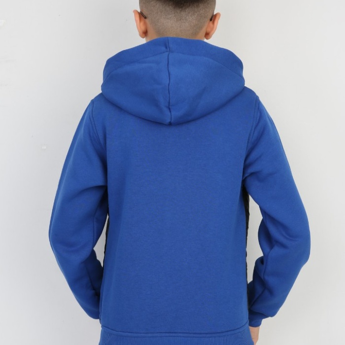 Üç İplik Kapşonlu Fermuarlı İçi Termal Erkek Çocuk Günlük Sweatshirt