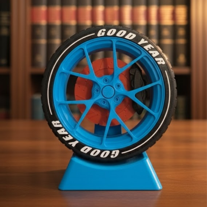 Araba Tutkunlarına Özel Jant Tasarımlı Masa Dekoru