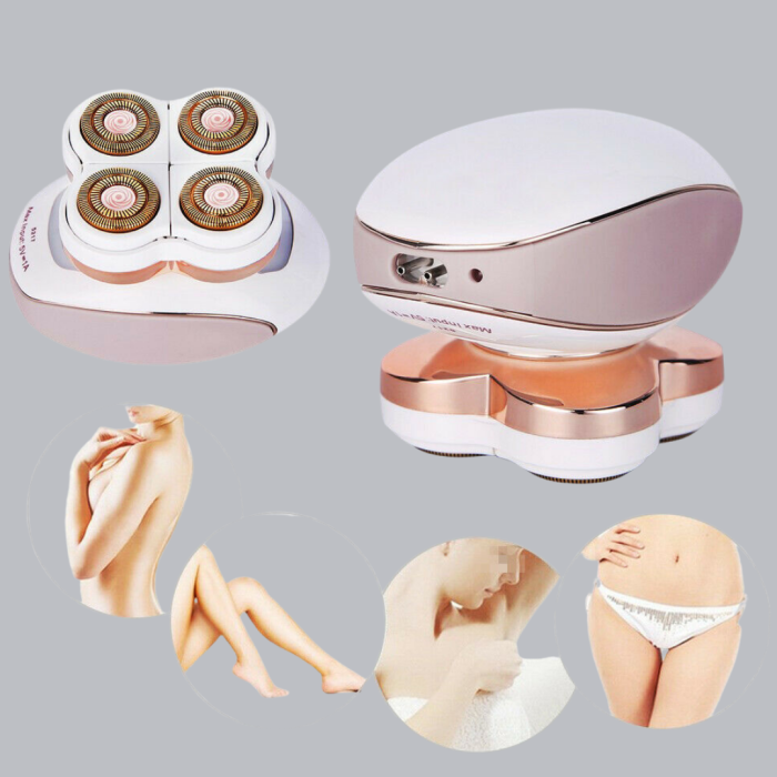 Vücut Tüy Temizleme Cihazı Ağrısız Tıraş Dört Kesici Başlık