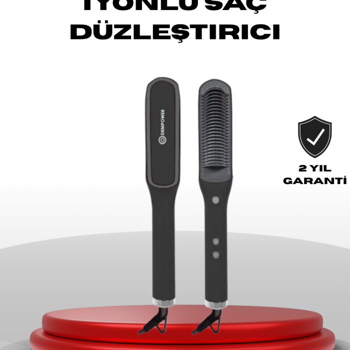 İyonlu Saç Düzleştirici Tarak Hızlı Isınma ve Ayarlanabilir Isı