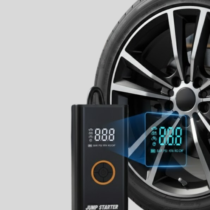 Taşınabilir Akü Takviye ve Akıllı Lastik Şişirme Pompası