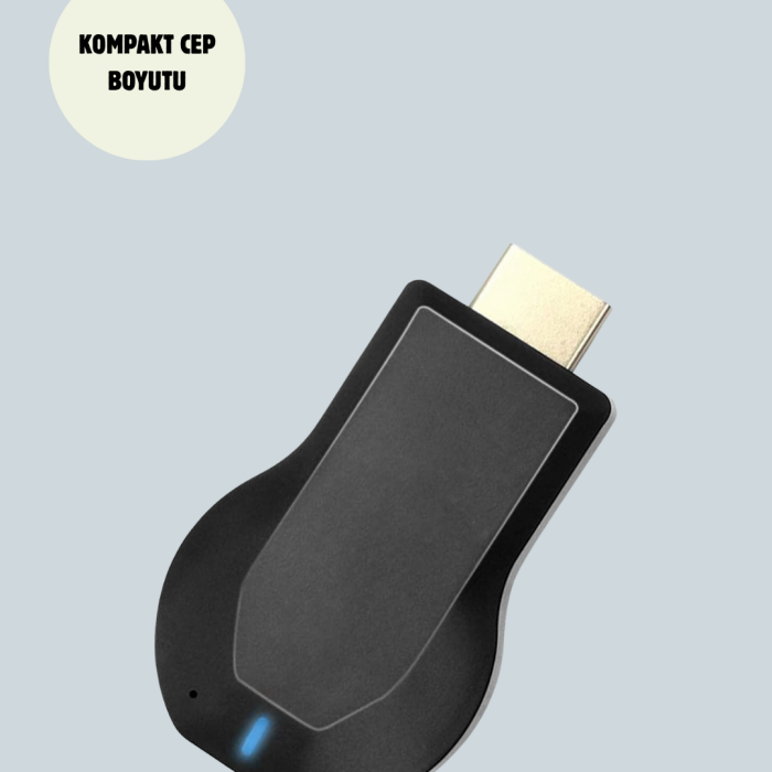HDMI Kablosuz Ekran Alıcısı – iOS, Android,PC Uyumluluğu