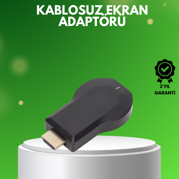 1080p Ultra HD Kablosuz Ekran Yansıtma Dongle – Miracast / AirPlay / DLNA