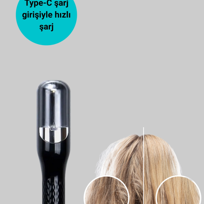 Rh-6668 Şarjlı Taşınabilir Otomatik Saç Düzeltici Elektrikli Saç Kesme Makinesi