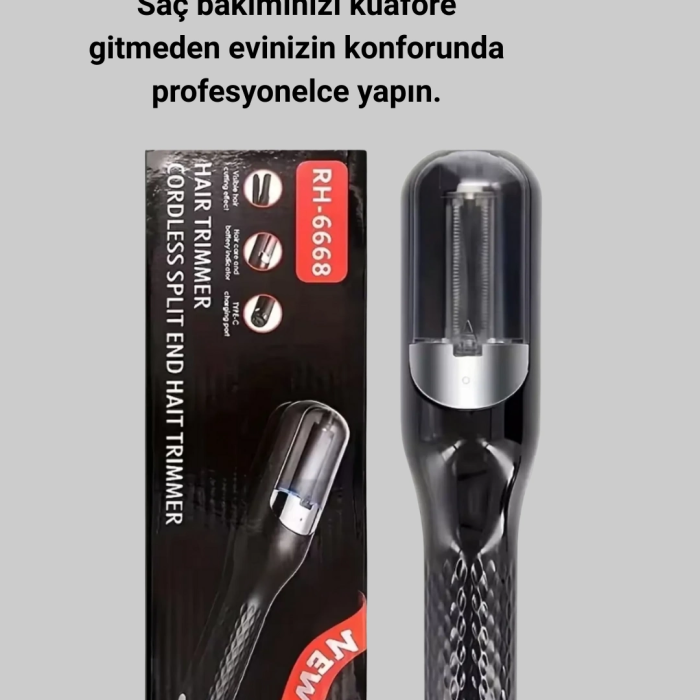 Rh-6668 Şarjlı Taşınabilir Otomatik Saç Düzeltici Elektrikli Saç Kesme Makinesi