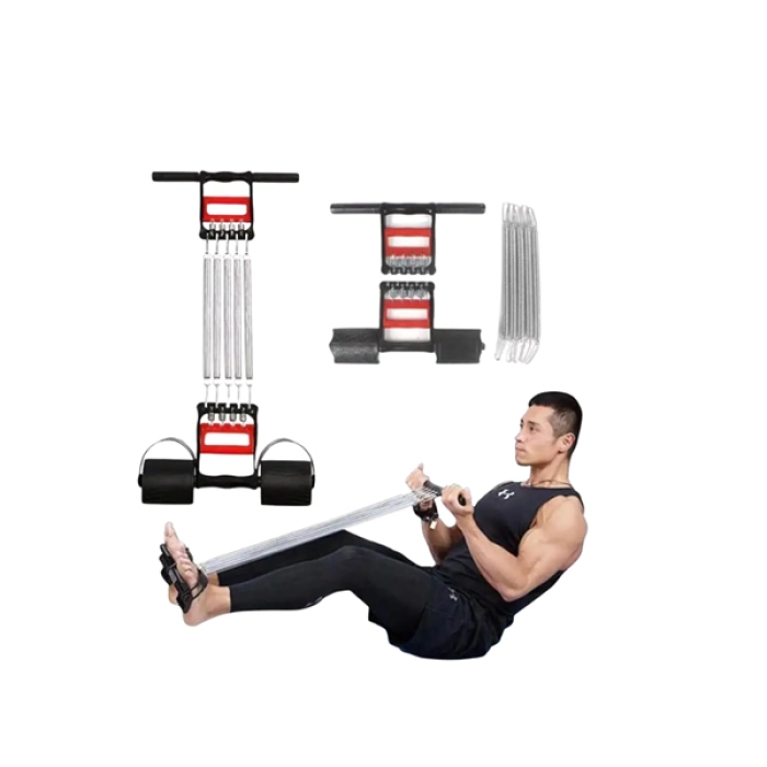 Ayarlanabilir Elastik Yaylı Ergonomik Tasarımlı Kas Güçlendirme Seti