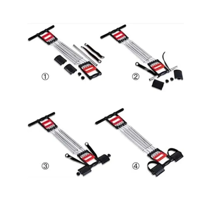 Ayarlanabilir Elastik Yaylı Ergonomik Tasarımlı Kas Güçlendirme Seti