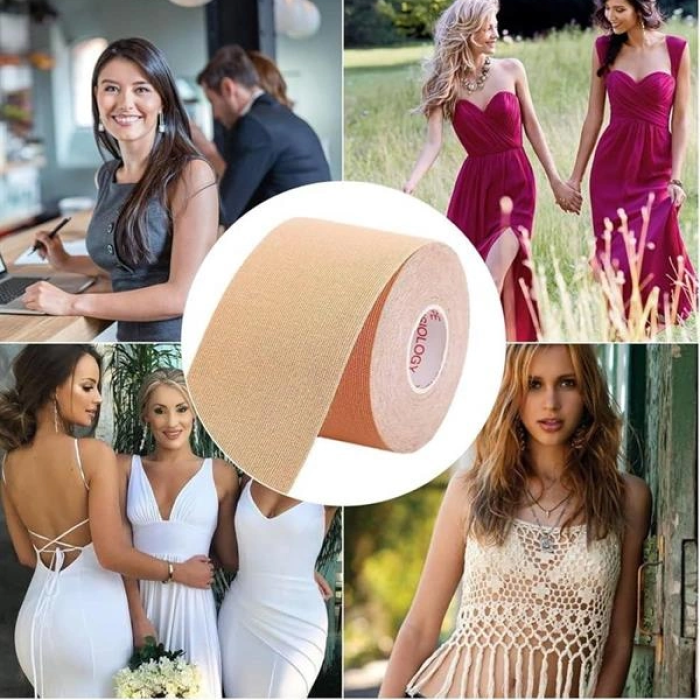 Toparlayıcı Ve Şekillendirici Göğüs Bandı Tere Ve Suya Dayanıklı Hassas Ciltlere Uygun