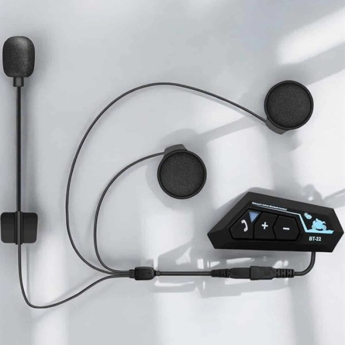 Kask Kulaklığı Motosiklet Intercom Interkom Dinleme Konuşma Özellikli Su Geçirmez