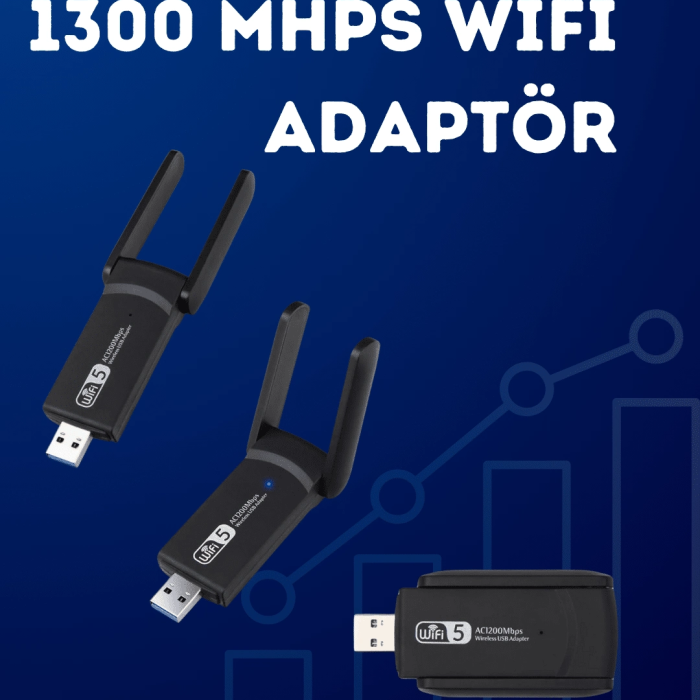 Usb Wifi Adaptör – 1200 Mbps Hız