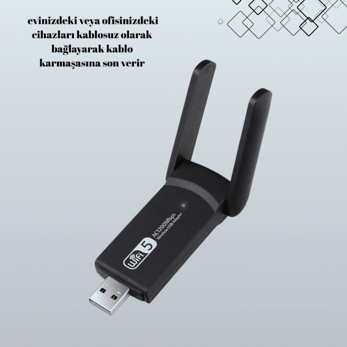 Usb Wifi Adaptör – 1200 Mbps Hız