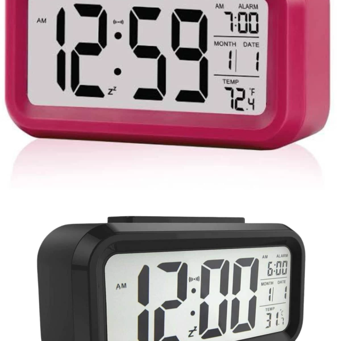 Dijital Masa Saati Termometre Takvim Led Ekran Pilli Ev Ofis Masası