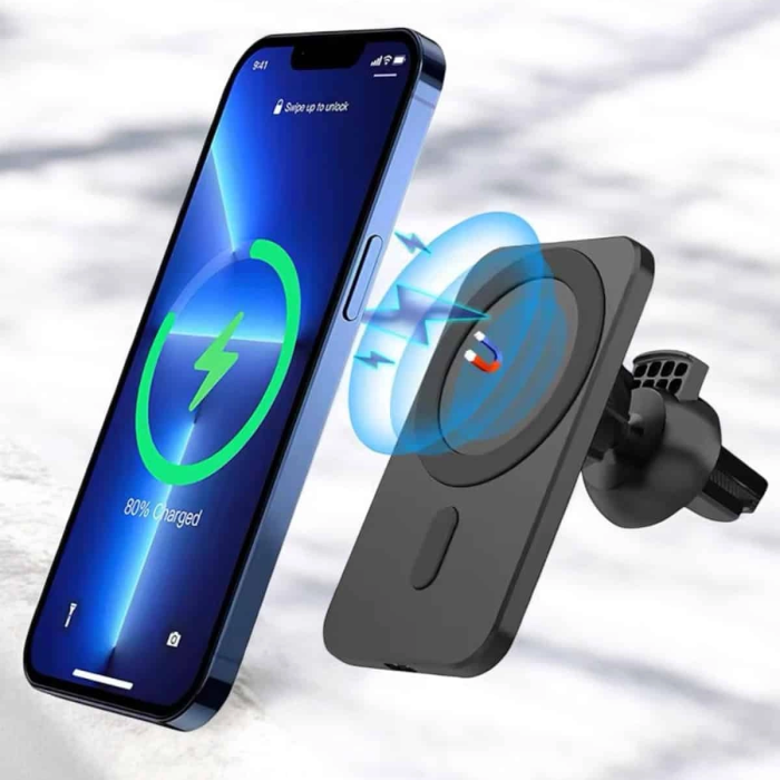 İos Uyumlu Manyetik Tasarım Magsafe İphone 12/13/14/15 Araç Şarjı