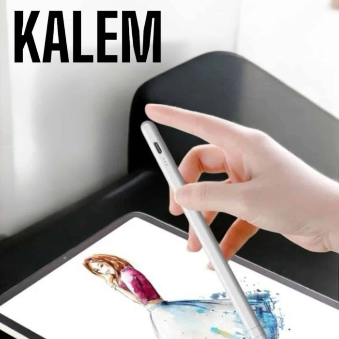 Tablet Kalemi Stylus Pen Dokunmatik Kalem Android Ve İos Uyumlu Şarjlı