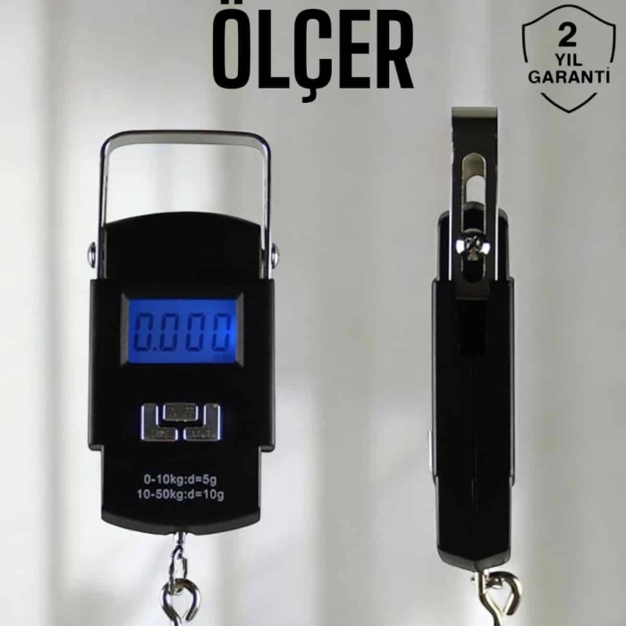 Ağırlık Ölçer 50 Kg El Terazisi El Kantarı Pilli Led Ekran