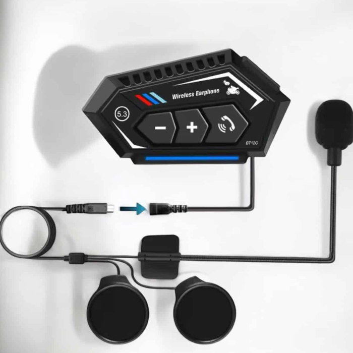 İnterkom Intercom Kask Kulaklık Bt22 Bluetooth Motosiklet Kulaklık 5.0 Bluetooth