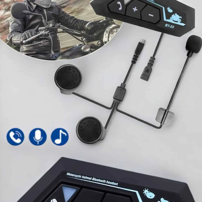 Kask Kulaklık Bluetooth Motosiklet Kulaklık Intercom Su Geçirmez