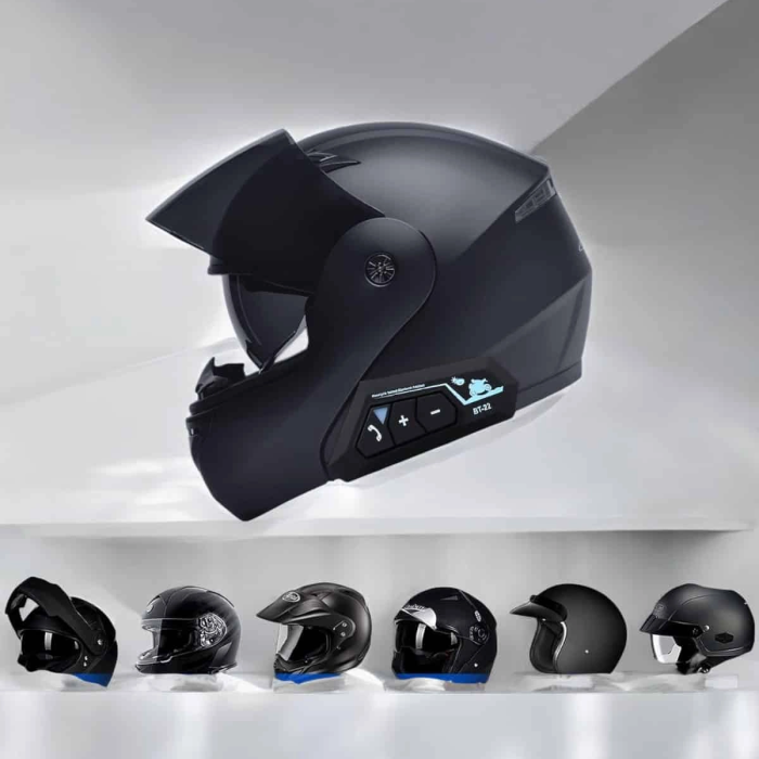 Kask Kulaklığı Motosiklet Intercom Interkom Dinleme Konuşma Özellikli Su Geçirmez