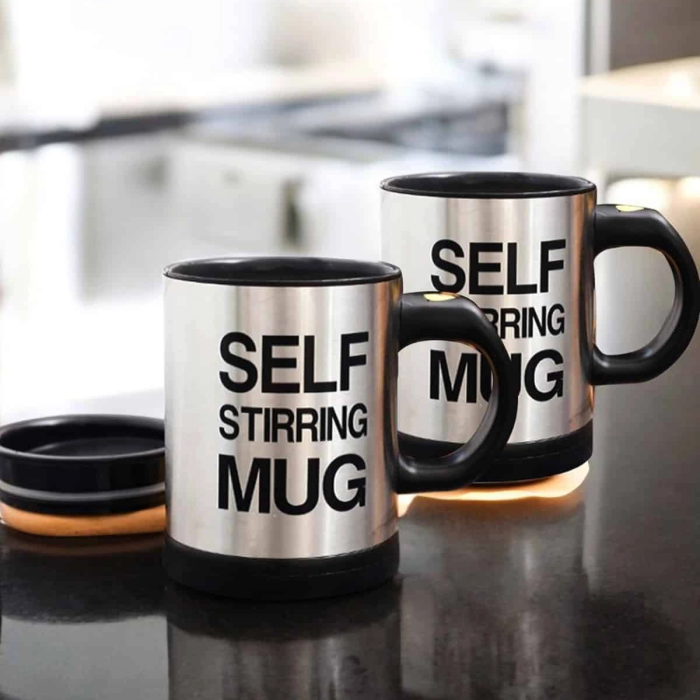 Yazılı Mug Kupa Karıştırıcı Özelliği Ve Paslanmaz Çelik
