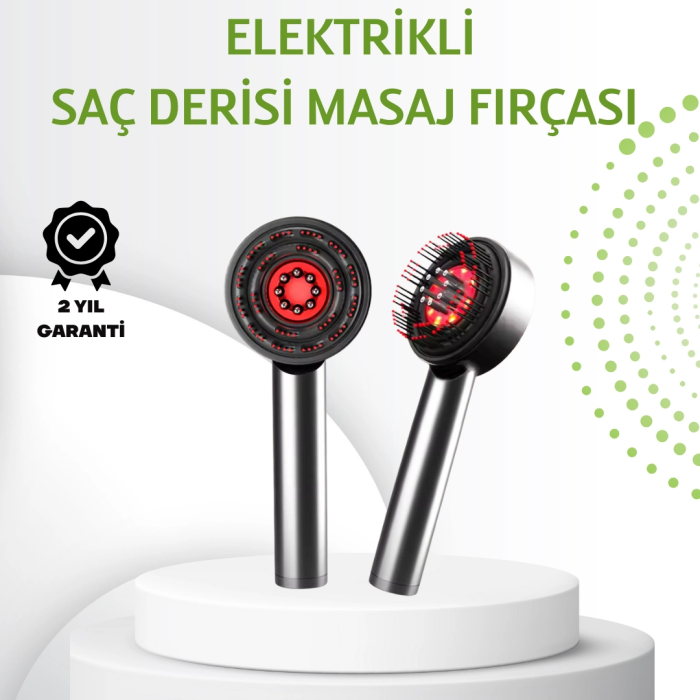 Şarjlı Saç Derisi Masaj Cihazı Kırmızı Işık Ve 3d Tarak Dişli