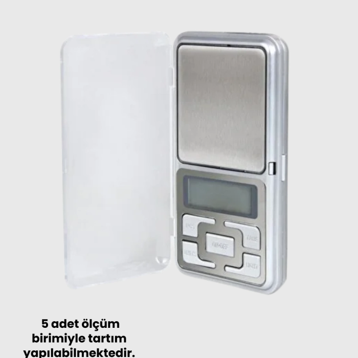 Mavi Işıklı Lcd Ekranlı Hassas Tartı Terazisi