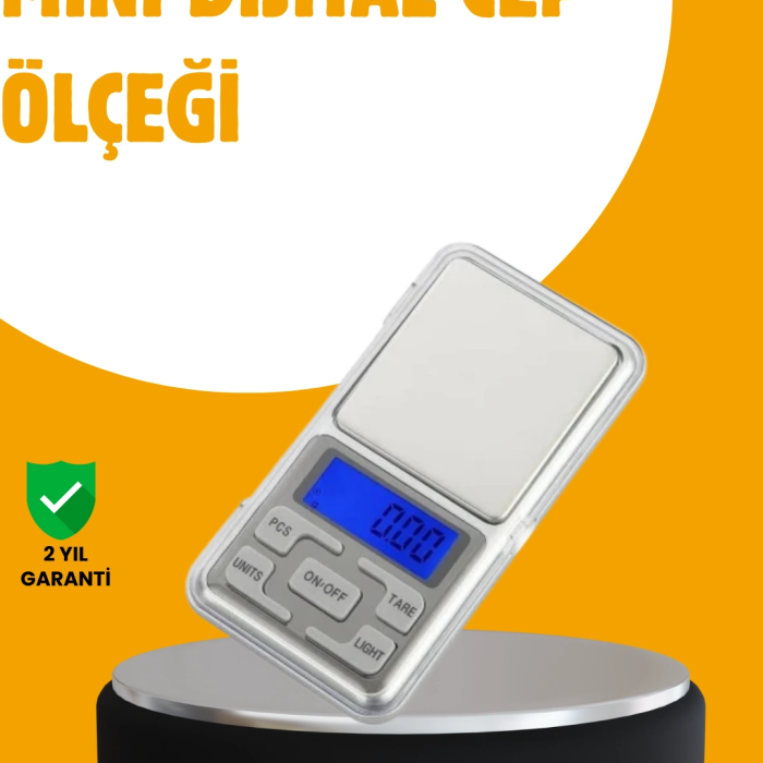 Taşınabilir Dijital Cep Terazisi 5 Ölçüm Birimli