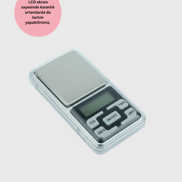 Hassas Tartım İçin Dijital Cep Terazisi Sayma Modlu