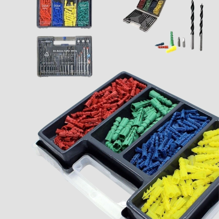 Matkap Ucu Seti 24 Parça Organizer Kutulu Ahşap Metal Beton Uyumlu