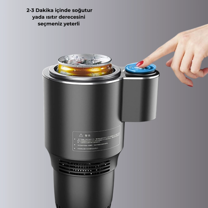 Araba Bardaklığı Isıtma Soğutma Ayarlı Çakmak Girişli Akıllı Model