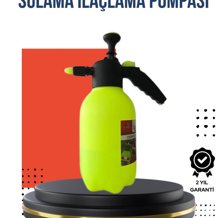 Ayarlı Nozullu 2l Basınçlı El Püskürtücü Jant Cam Temizlik Cila İçin