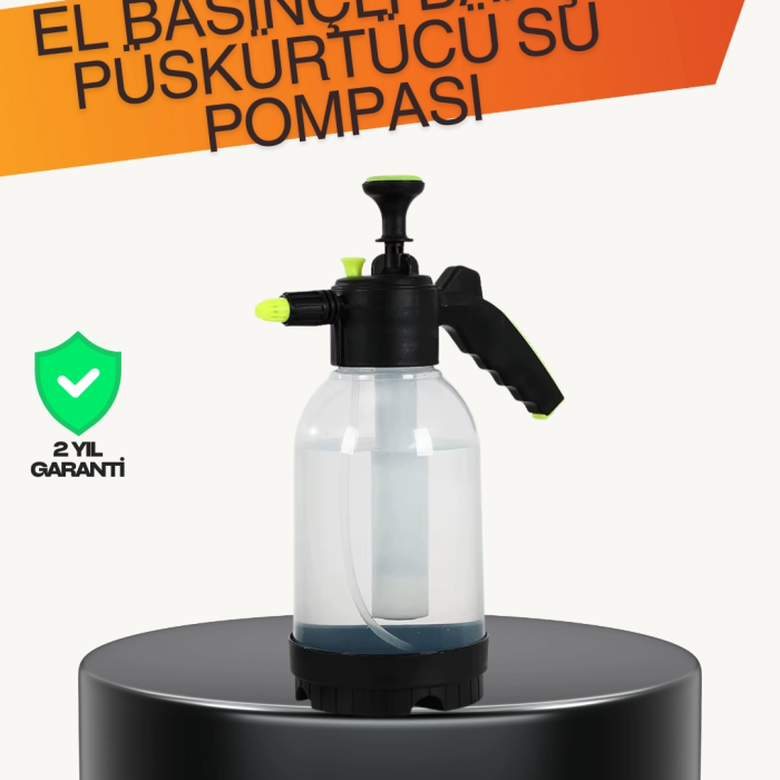 Manuel Köpük Üreten Basınçlı Sprey Şişesi 2l Temizlik Ve Oto Yıkama