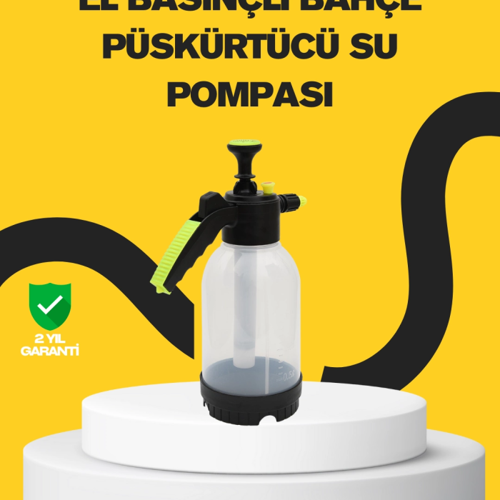 Pompalı Köpük Püskürtücü 2 Litre Dayanıklı Manuel Basınçlı Yıkama Şişesi