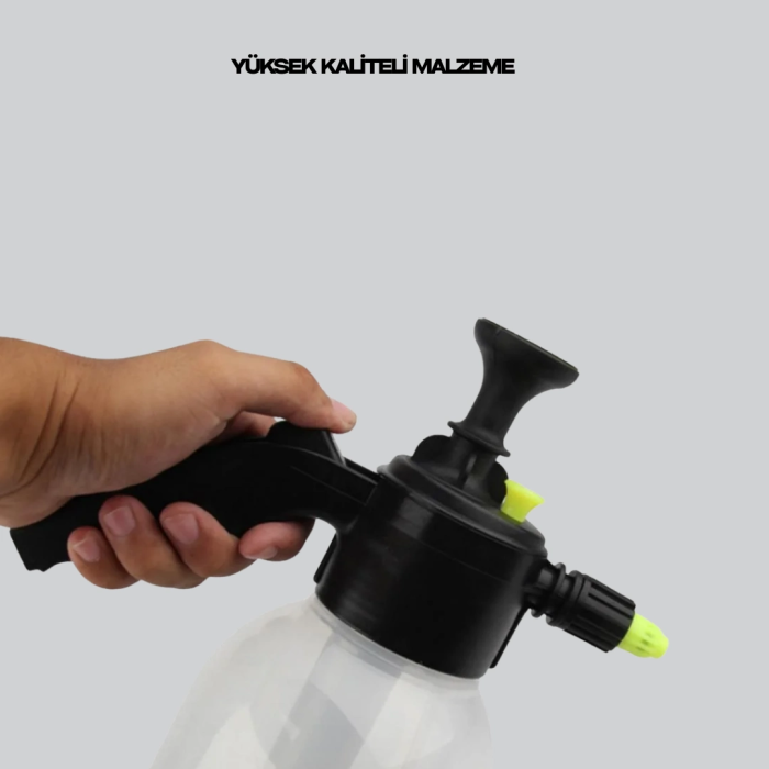 Pompalı Köpük Püskürtücü 2 Litre Dayanıklı Manuel Basınçlı Yıkama Şişesi