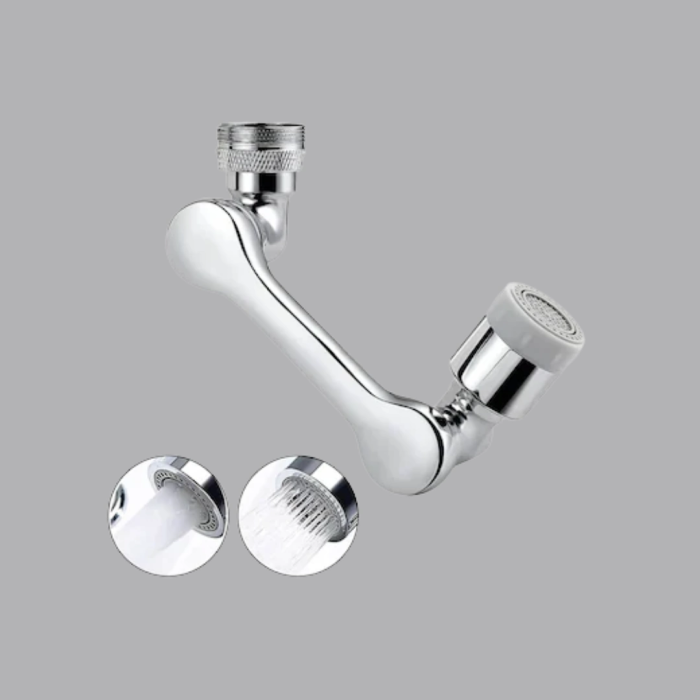 1080° Dönebilen Musluk Başlığı Robotik Kol Havalandırıcı Çok Yönlü Su Yönlendirme