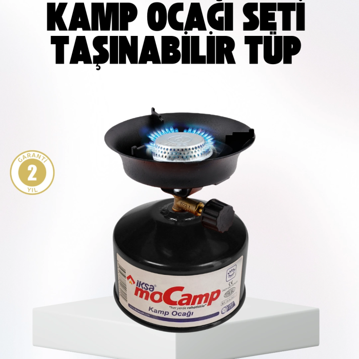 Outdoor Kamp Ocağı Gazlı Taşınabilir Pişirme Seti Üç Ayaklı Denge Atlı