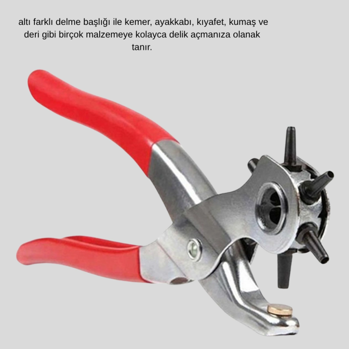 Çok Fonksiyonlu Delik Açma Pensesi 2mm–4.5mm Ayarlı Metal Gövdeli