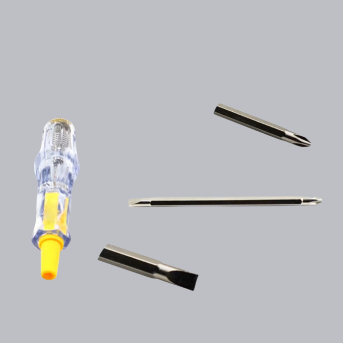 Neon Lambalı Elektrik Kontrol Kalemi Nikel Kaplama 110-220v