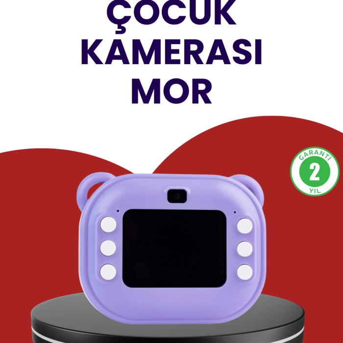 Eğlenceli Şipşak Çocuk Kamerası – Oyun, Müzik Ve 18 Efektli Anında Baskı