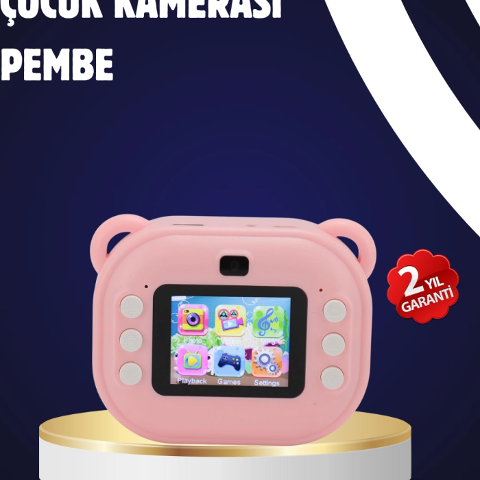 Termal Baskılı Şipşak Kamera – 1080p Hd, 24mp, Çift Lensli Ve Müzik Oynatıcılı