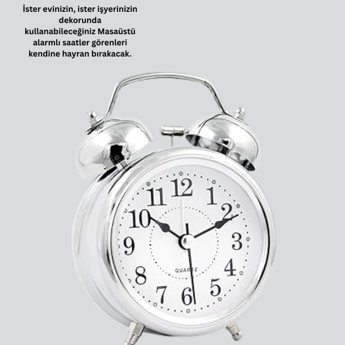 Dekoratif Gümüş Saat