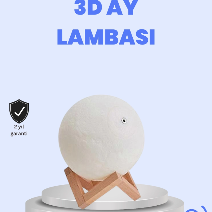 Rgb Modlu 16 Renkli Ay Gece Lambası 3d Baskı