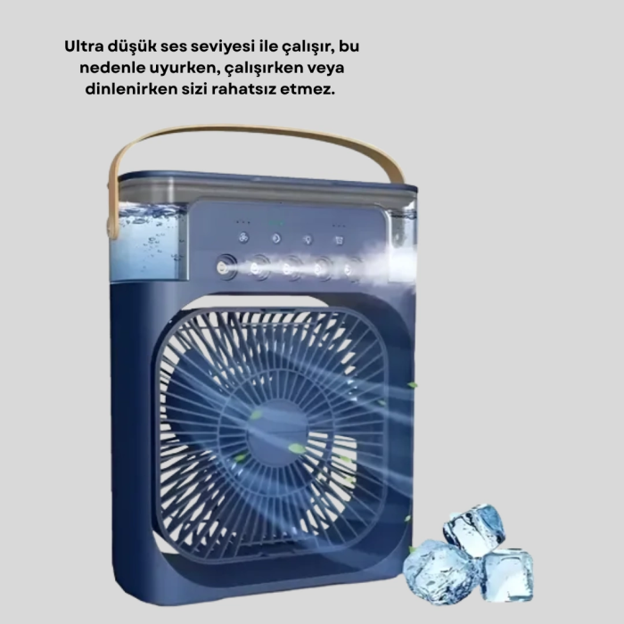 Sessiz Çalışan Turbo Fan Güçlü Hava Akışlı Masa Üstü Vantilatör