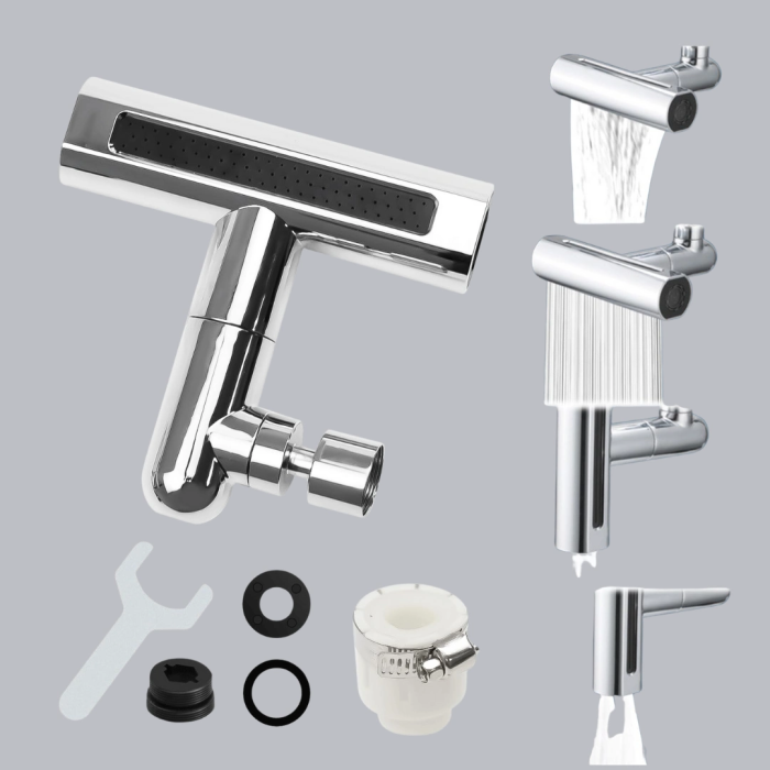 Abs Pirinç Alaşımlı Musluk Başlığı 4 Modlu 360° Dönebilen Ve Ekonomik