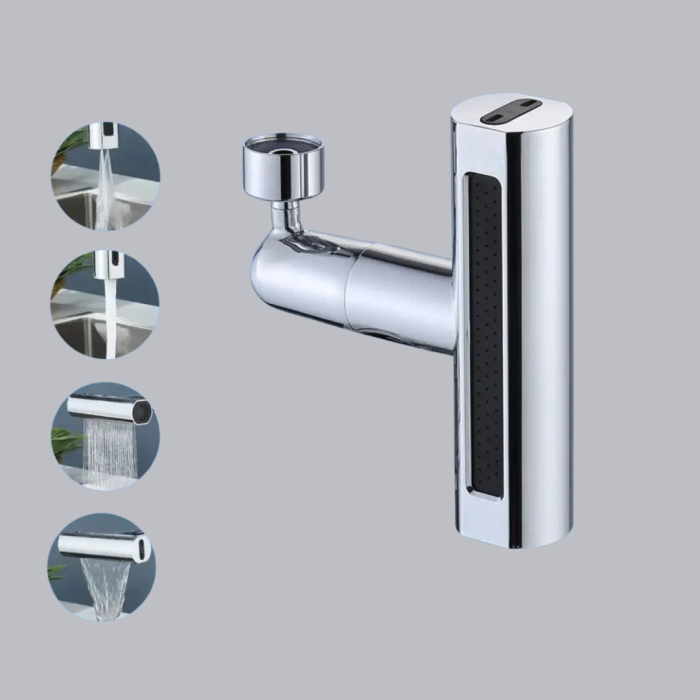 360° Dönebilen Musluk Başlığı 4 Fonksiyonlu Su Tasarruflu Ve Dayanıklı