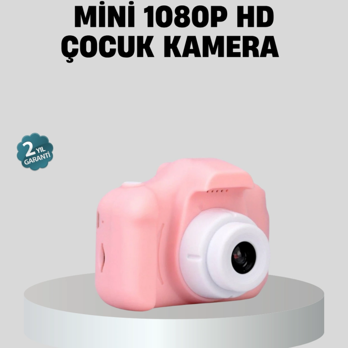 Mini Dijital Çocuk Kamerası 8mp Hd Ekranlı 1080p Video Ve Şarjlı